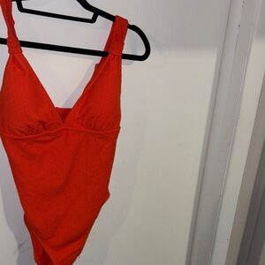 Shade & Shore Red One-Piece Swimsuit